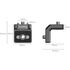 MD 4360 Kit de 2 mini plaques de montage en  L