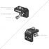 MD 4360 Kit de 2 mini plaques de montage en  L