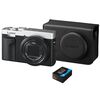 Appareil photo compact / bridge numérique Panasonic Lumix DC-TZ99 Argent + étui cuir + 2ème batterie