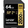 photo Lexar SDXC 64 Go Professional UHS-II 2000x (300Mb/s)