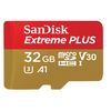 photo SanDisk microSDHC 32 Go Extreme PLUS UHS-I 667x (100Mb/s) + adaptateur