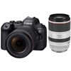 Appareil photo Hybride à objectifs interchangeables Canon EOS R6 II + 24-70mm F2.8 + 70-200mm F2.8