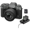 Appareil photo Hybride à objectifs interchangeables Fujifilm X-T50 Charcoal + 15-45mm avec Energy Kit + carte 64 Go