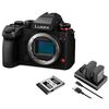 Appareil photo Hybride à objectifs interchangeables Panasonic Lumix S1R II Boitier nu + CFexpress Lexar 512 Go + 2 batteries BLK22 + chargeur