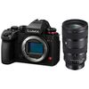 Appareil photo Hybride à objectifs interchangeables Panasonic Lumix S1R II + Sigma 28-45mm F1.8