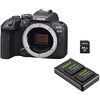 Appareil photo Hybride à objectifs interchangeables Canon EOS R10 Boitier nu + 2 batteries suppl. + chargeur + carte 64 Go