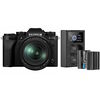 Appareil photo Hybride à objectifs interchangeables Fujifilm X-T5 Noir + 16-80mm + 2 batteries suppl. + chargeur duo