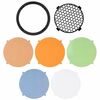 Snoots, coupes-flux, nids d'abeille et gélatines Westcott Kit filtres colorés (Magnetic) + grille nid d'abeille