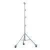 Pieds d'éclairage Godox Pied ciné acier chromé à roulettes 146-450 cm SA5045
