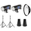 Têtes flash studio Godox Kit 2 Flashs AD400PRO