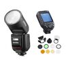 Flash Photo Godox Flash V1Pro + Transmetteur X-ProII + Kit Accessoires AK-R1 pour Nikon