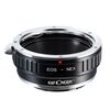 Convertisseurs de monture K&F Concept Bague d'adaptation boitier Sony E pour objectifs Canon EF